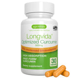 Igennus Longvida Curcumin Supplement capsules front view