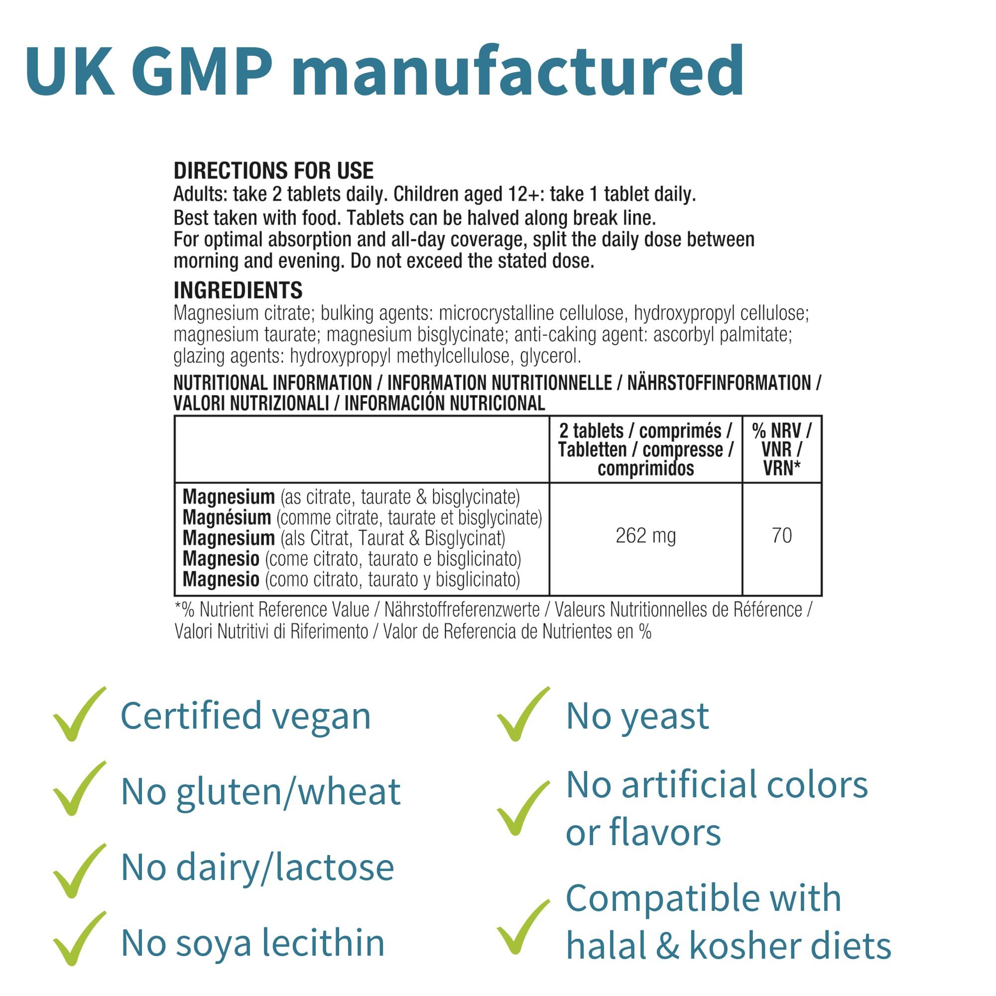 Igennus Magnesium Supplement 240g with measuring spoon
