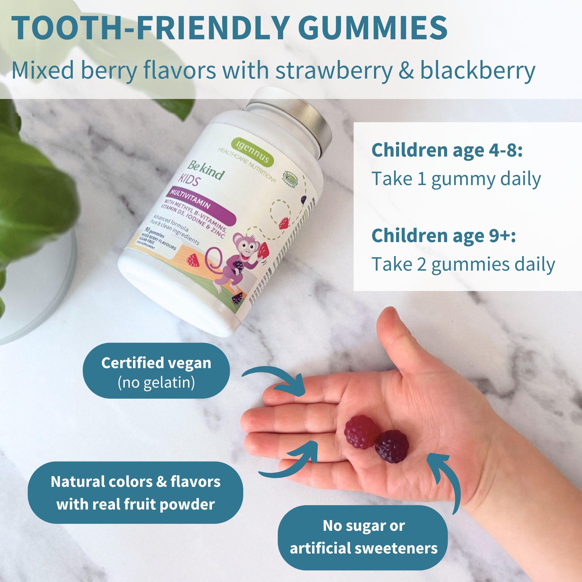 Igennus Methylated Multivitamin Gummy ingredients list