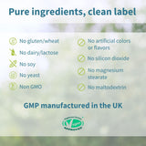 Igennus Multivitamin for Men ingredients list on back of packaging