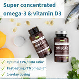 Igennus Omega-3 Softgels bottle with label