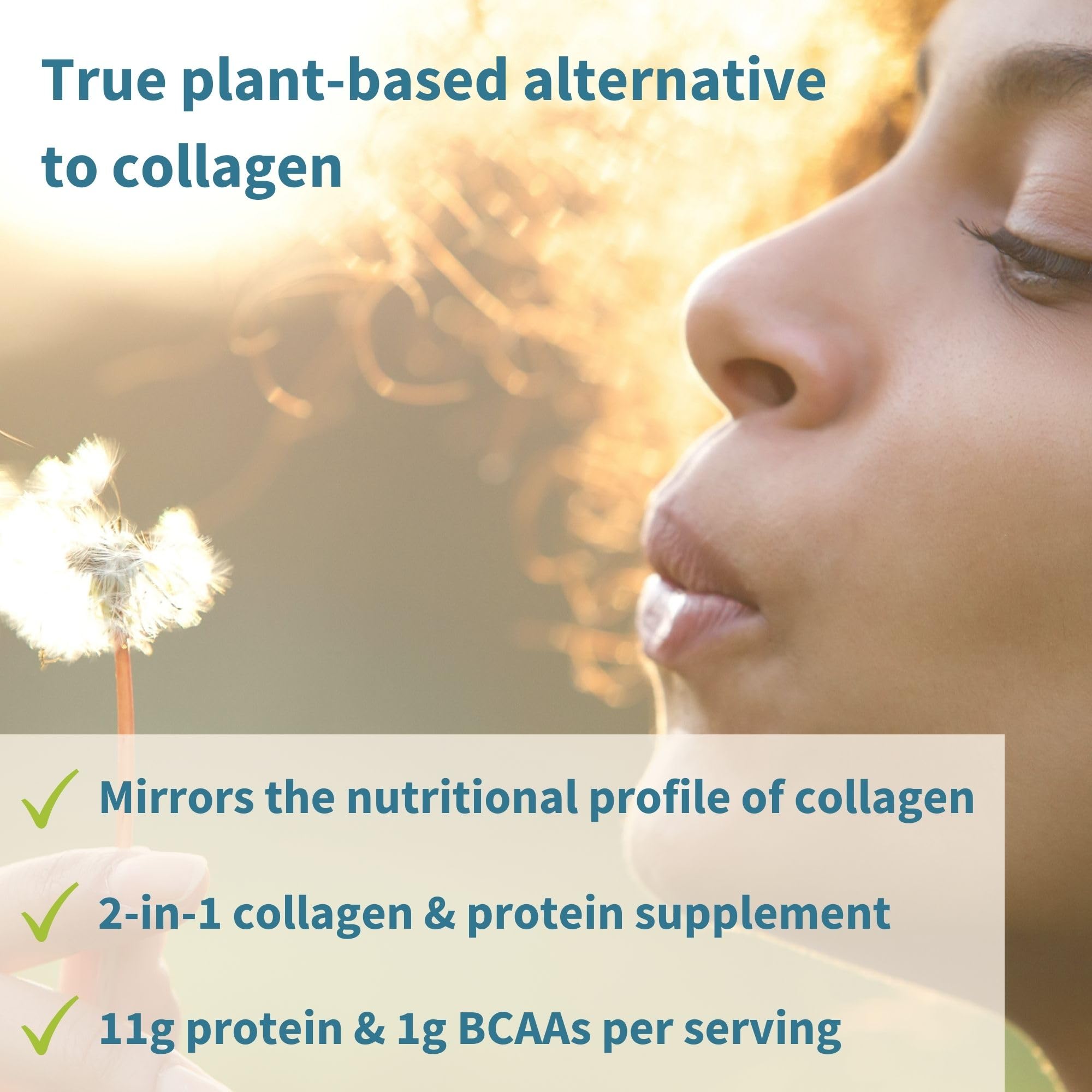 Igennus Vegan Pro-Collagen 500g powder in a shaker