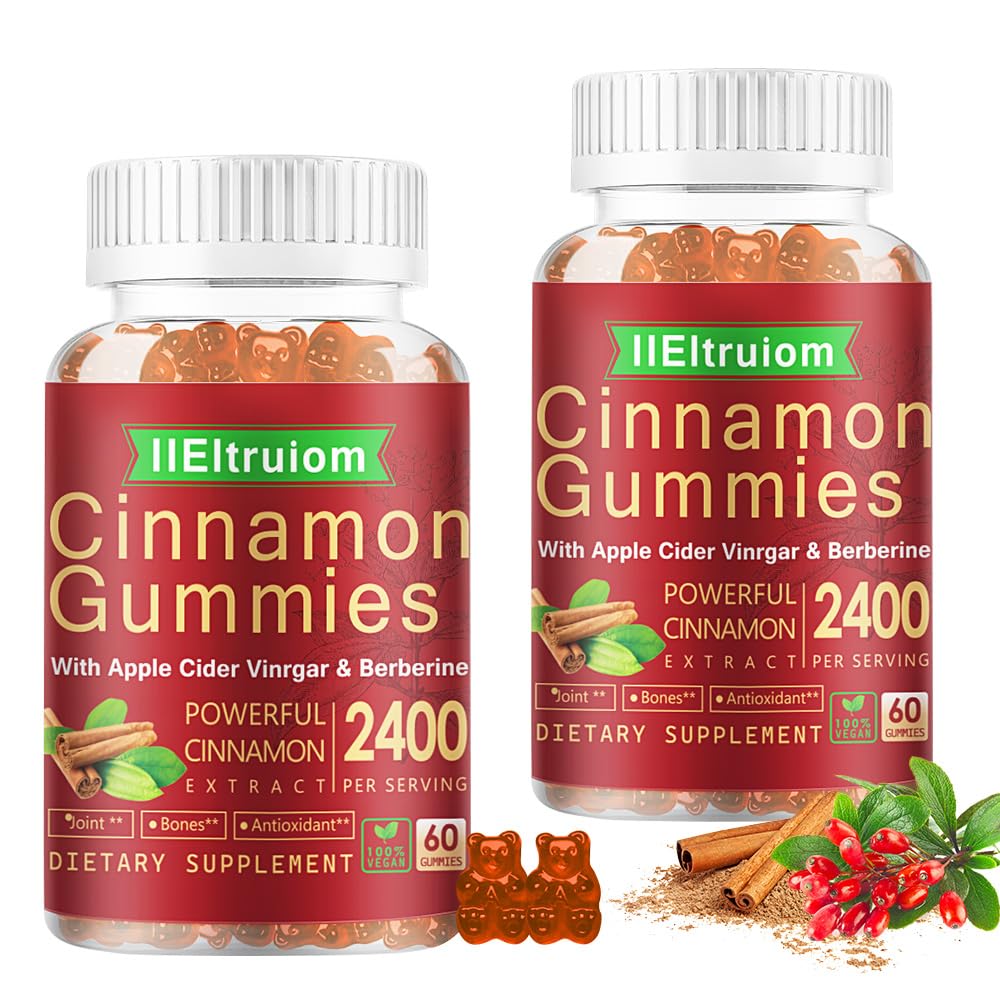 IIEltruiom Ceylon Cinnamon Gummies bottle front view