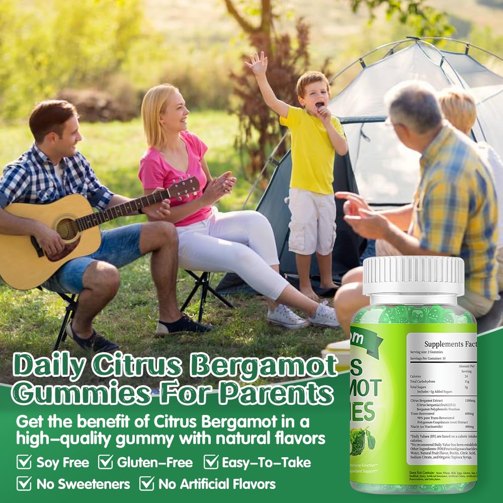 IIEltruiom Citrus Bergamot Gummies with ingredients list