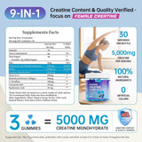 IIEltruiom Creatine Gummies side view with nutritional information