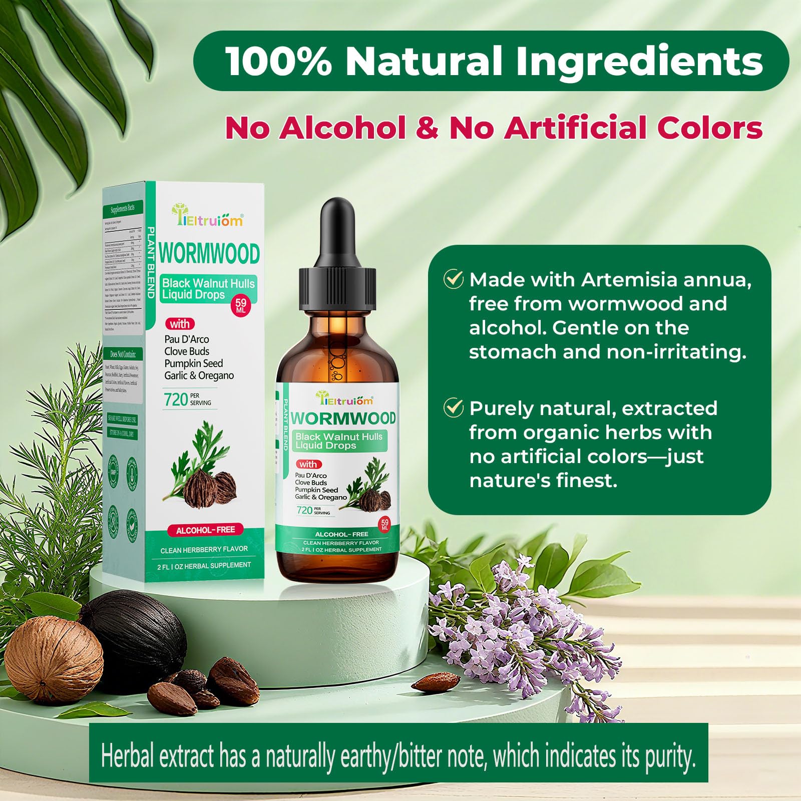 IIEltruiom Herbal Supplement Liquid Extract 150g lifestyle scene