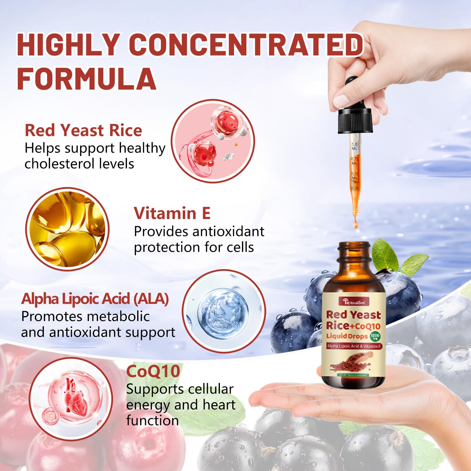 IIEltruiom Red Yeast Rice with CoQ10 Liquid berry flavour