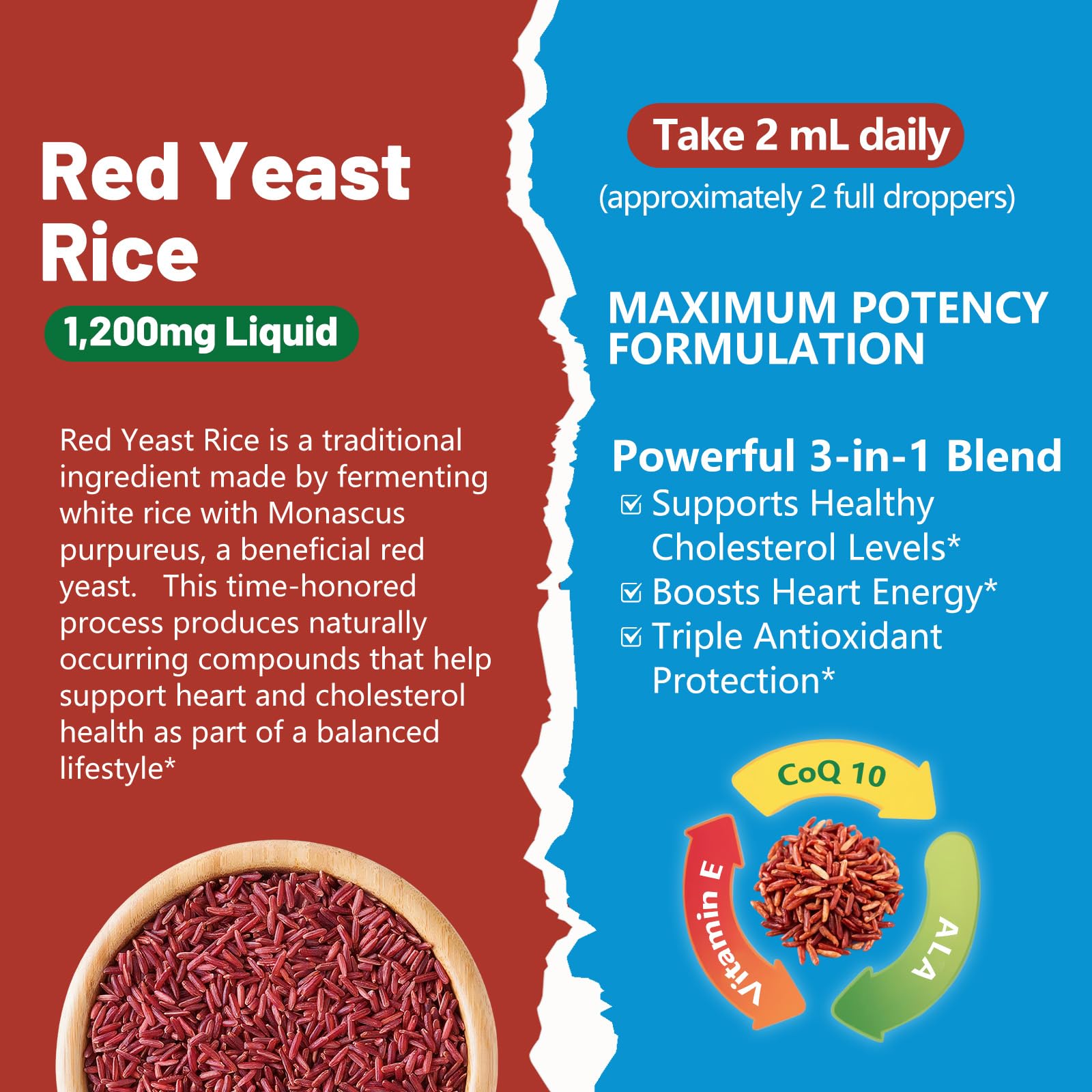IIEltruiom Red Yeast Rice with CoQ10 Liquid ingredient list