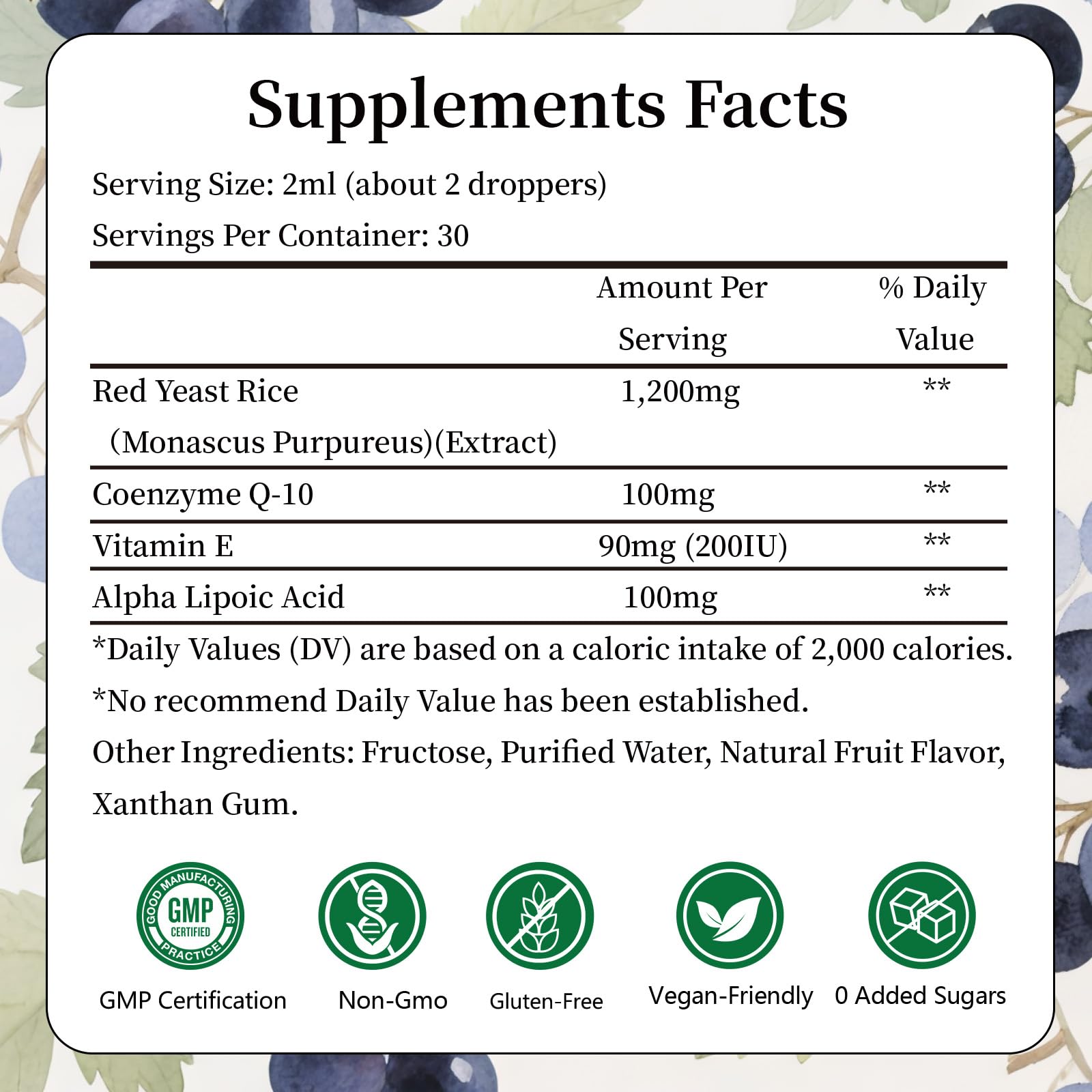 IIEltruiom Red Yeast Rice with CoQ10 Liquid packaging