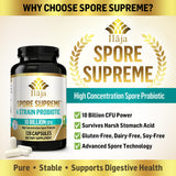 ILAJA Spore Based Probiotic Capsules side view showing capsule