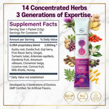 Iluna by Modern Herbs Milk Thistle packet dimensions