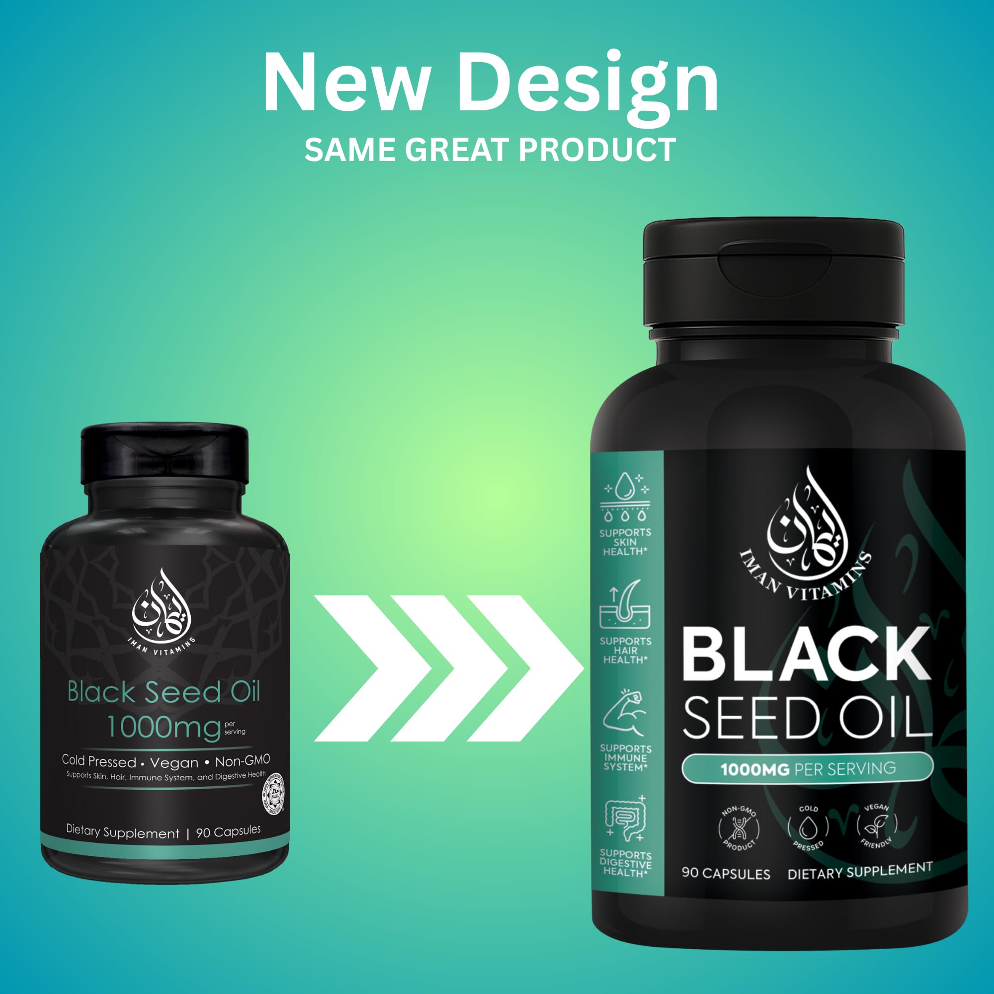 Iman Vitamins Black Seed Oil Capsules packaging
