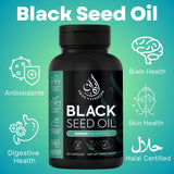 Iman Vitamins Black Seed Oil Capsules side view