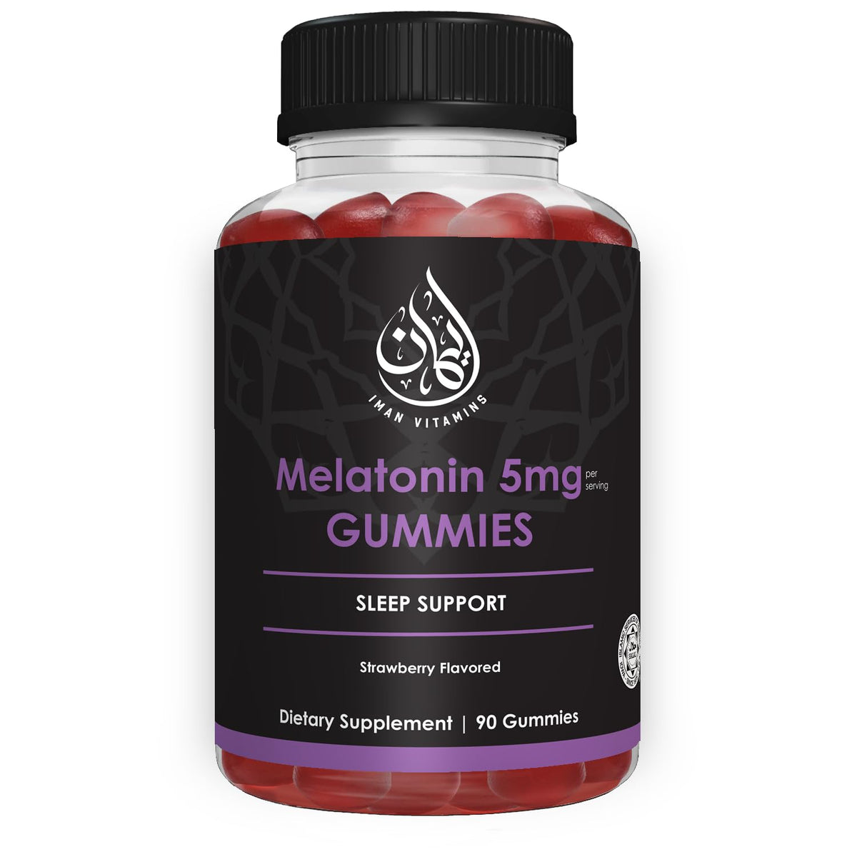 Iman Vitamins Melatonin Gummies 5mg front view packaging