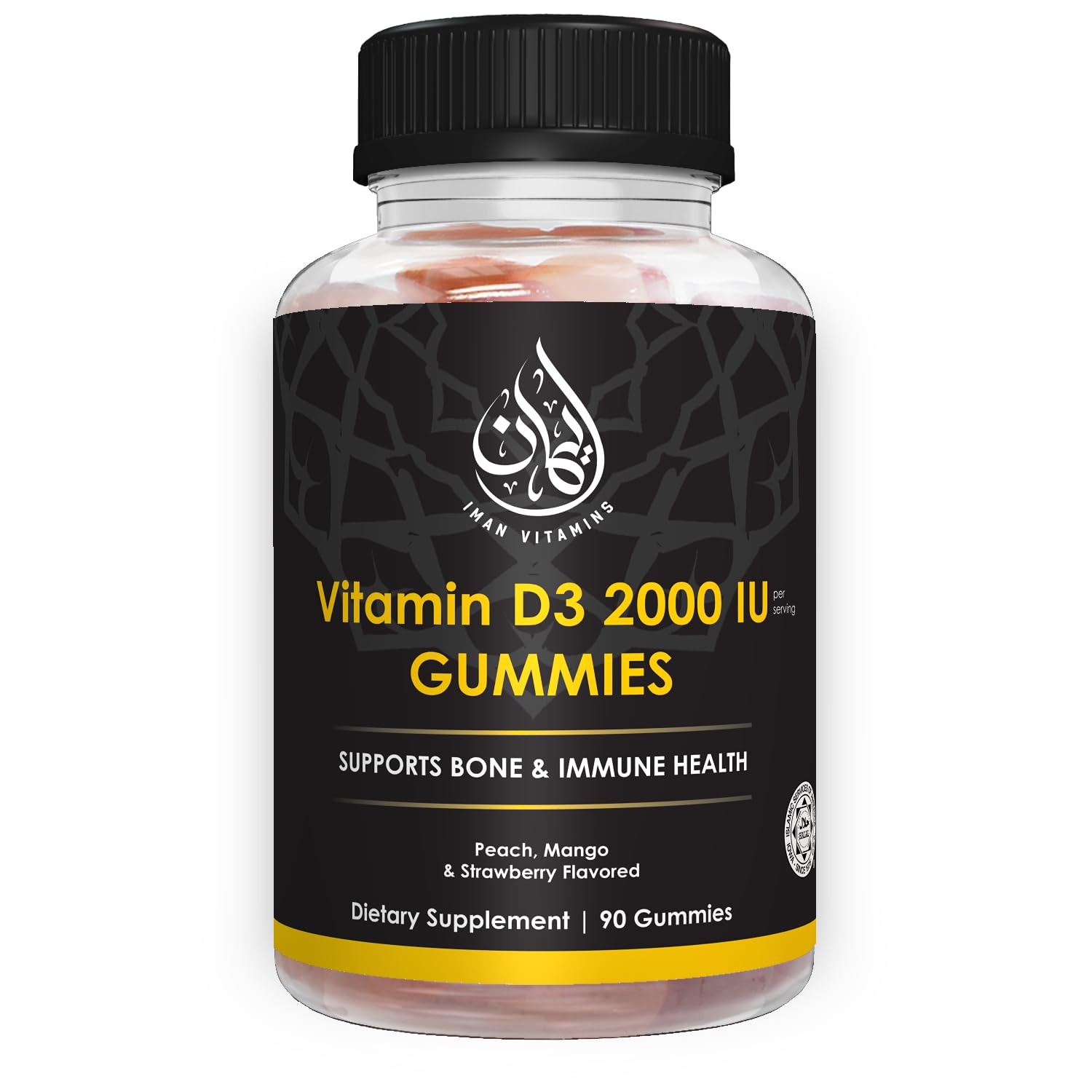 Iman Vitamins Vitamin D3 Gummies front view with packaging