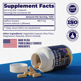 Imanu Saffron Extract Capsules in packaging