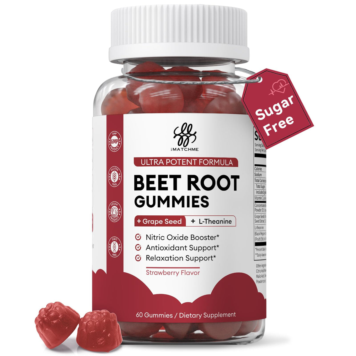 iMATCHME Grape Seed Extract Gummies front view packaging