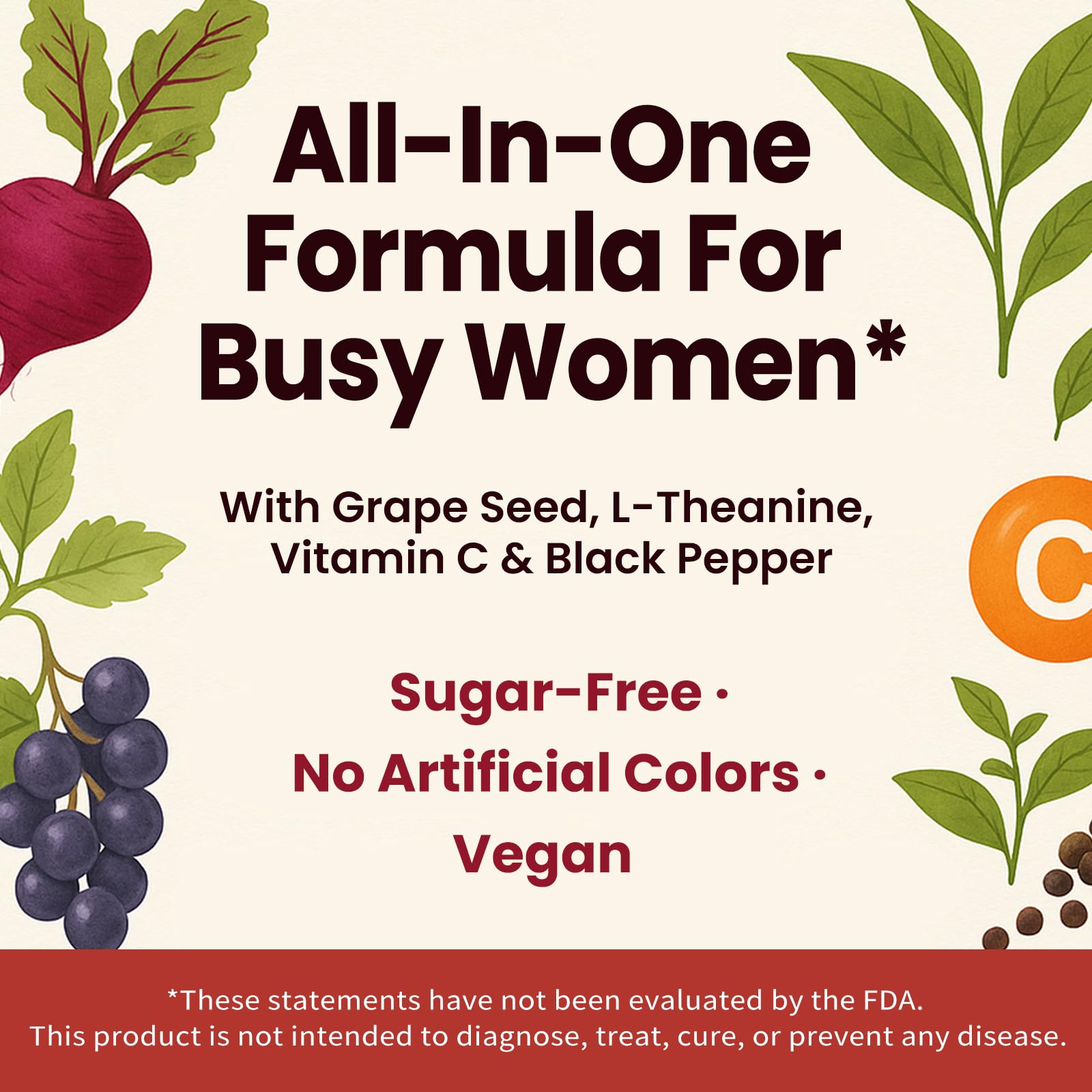 iMATCHME Grape Seed Extract Gummies nutritional information