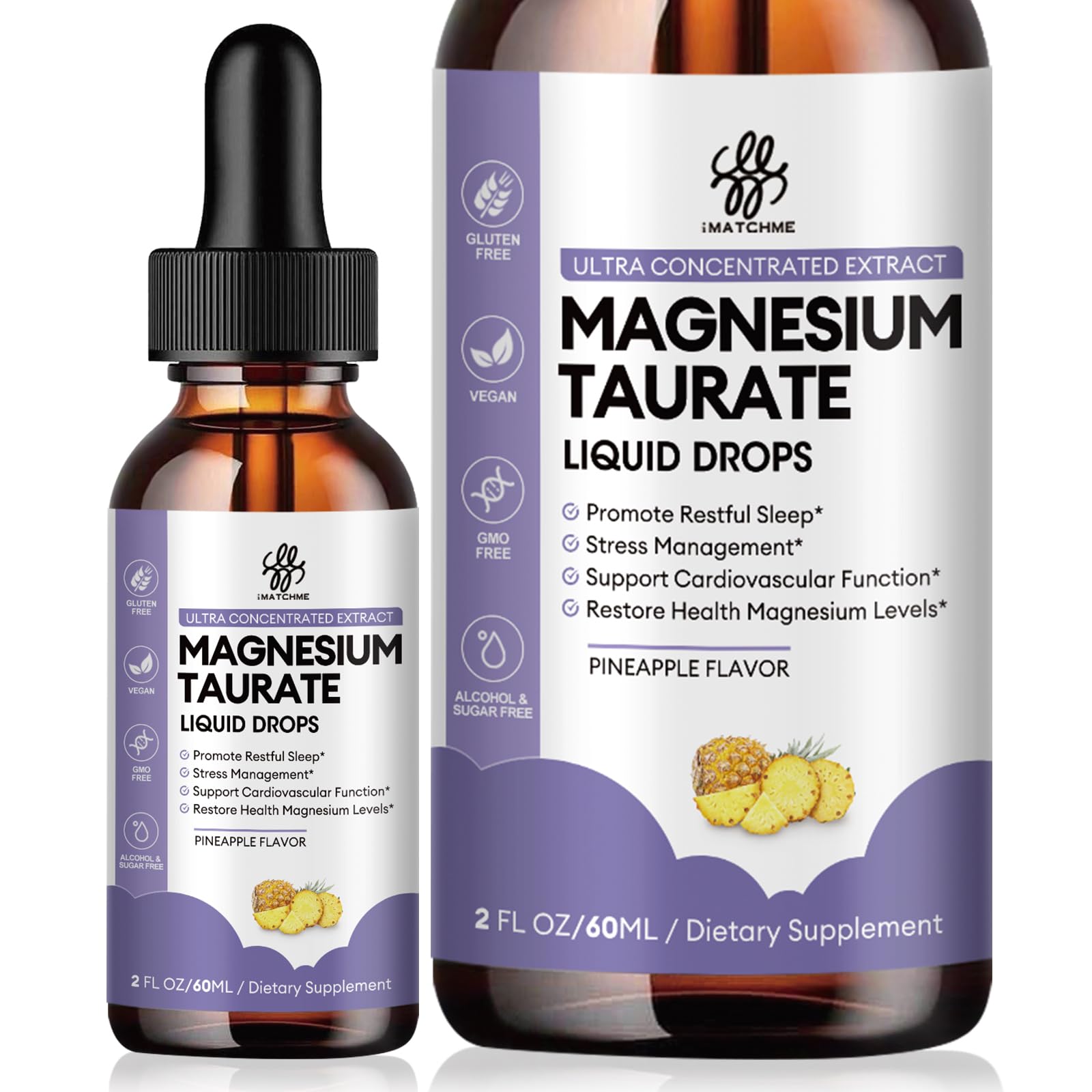 iMATCHME Liquid Magnesium Drops 30ml front view