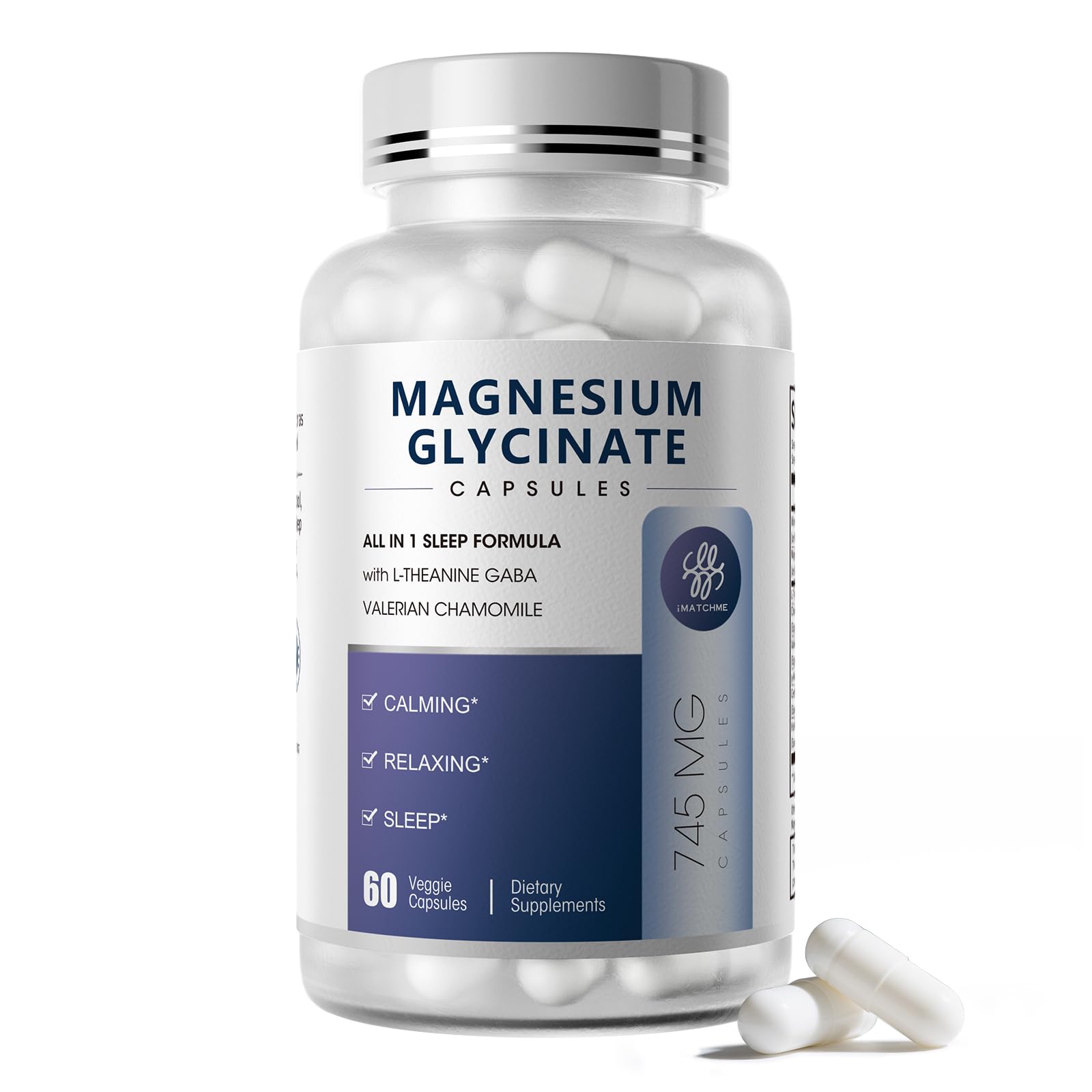 iMATCHME Magnesium Glycinate Complex Capsules front view