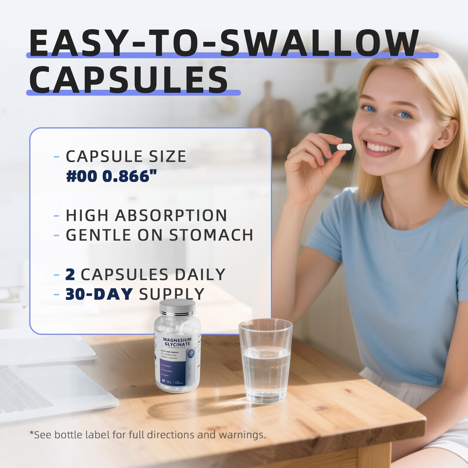 iMATCHME Magnesium Glycinate Complex Capsules with measuring spoon