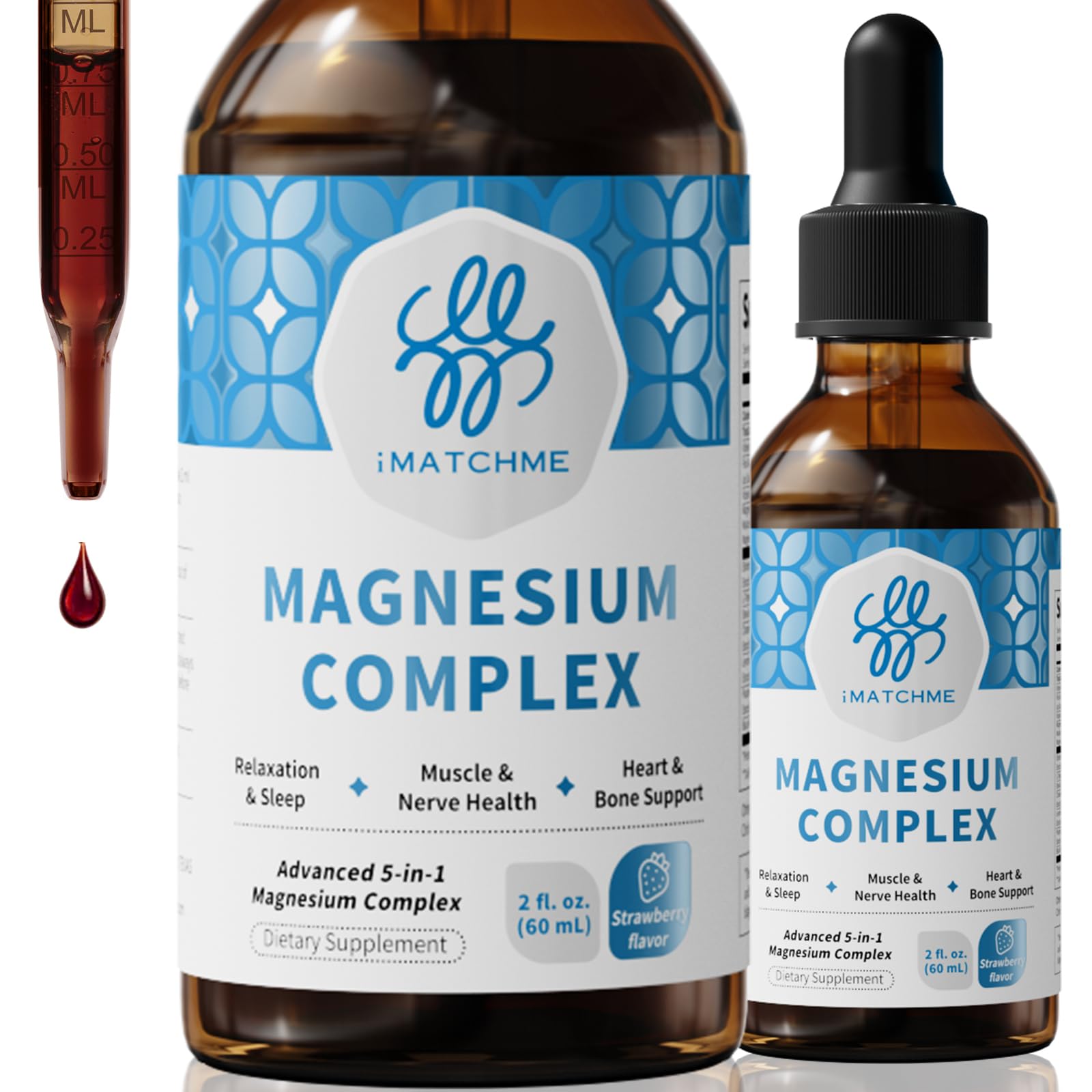 iMATCHME Magnesium Liquid Drops 150ml front view