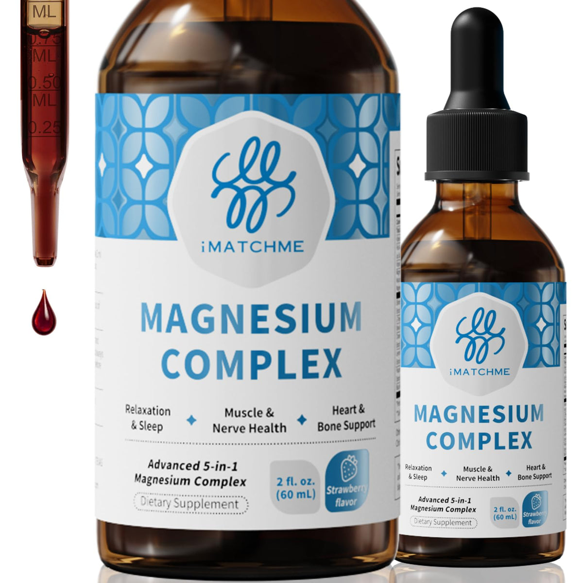 iMATCHME Magnesium Liquid Drops 150ml front view