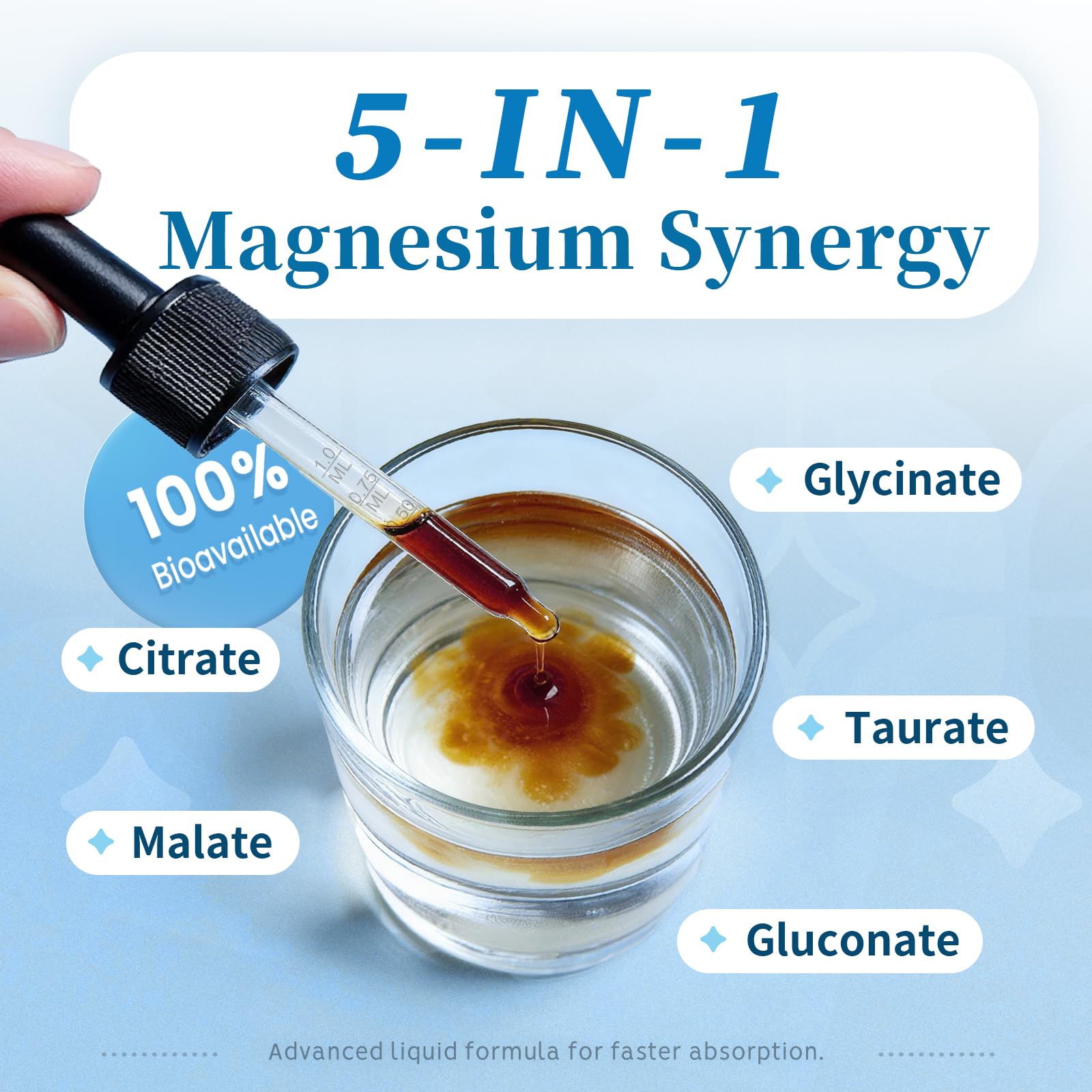 iMATCHME Magnesium Liquid Drops 150ml side view