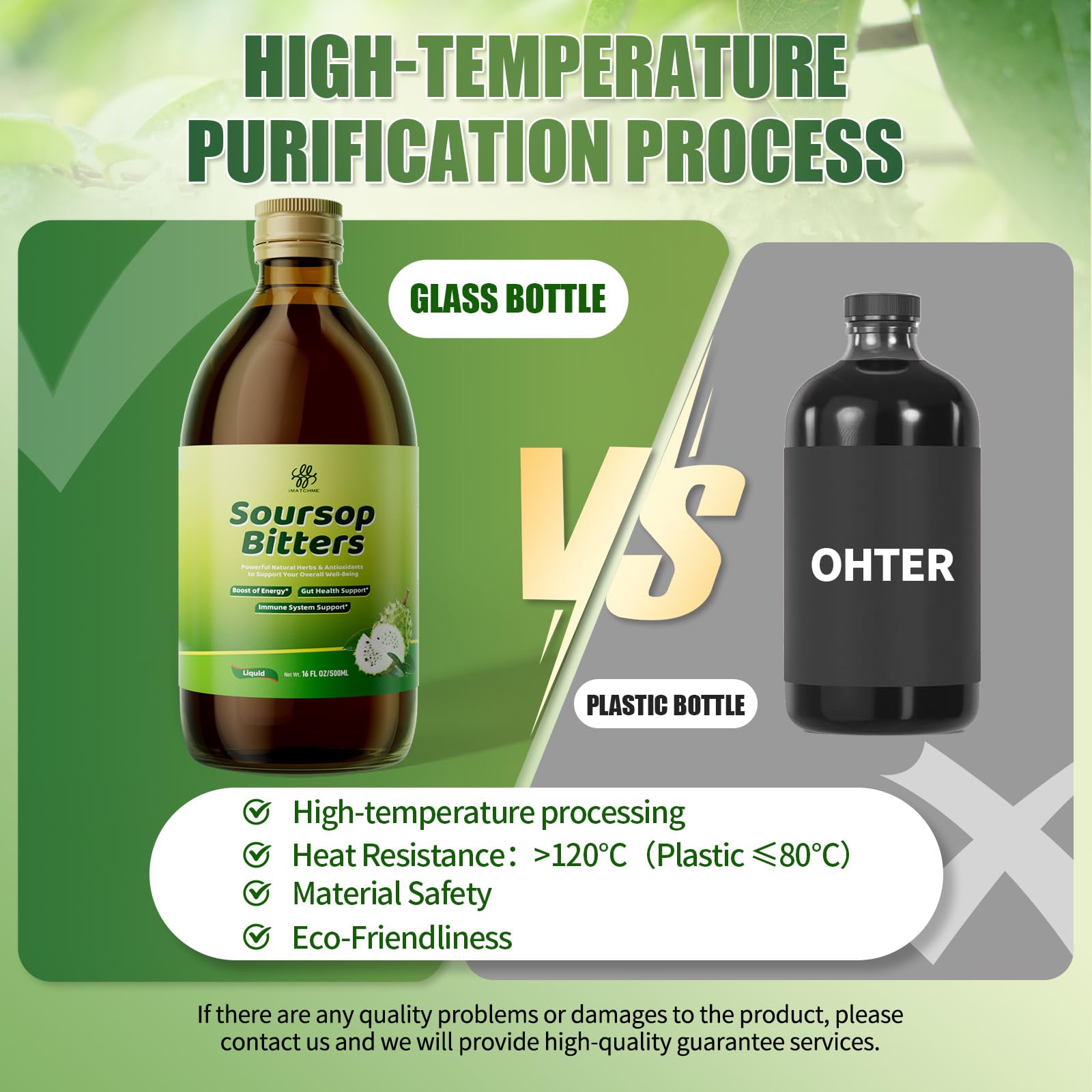 iMATCHME Soursop Bitters Liquid packaging details