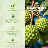iMATCHME Soursop Graviola Liquid Drops 15ml with glass of water