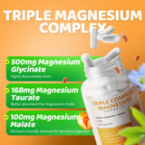 iMATCHME Triple Magnesium Complex capsules on a wooden surface