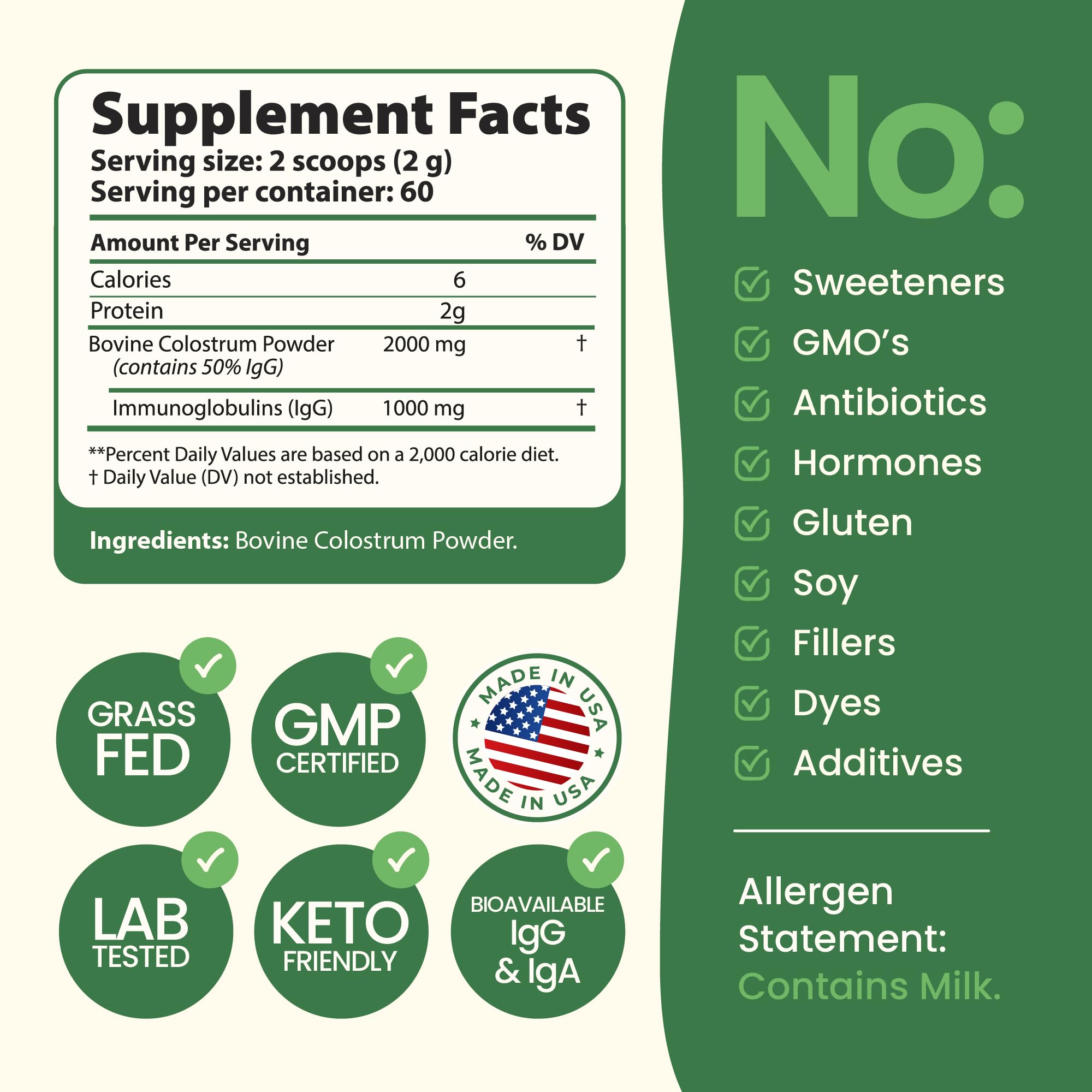 ImmergeHealth.com Colostrum Powder mixed in a smoothie