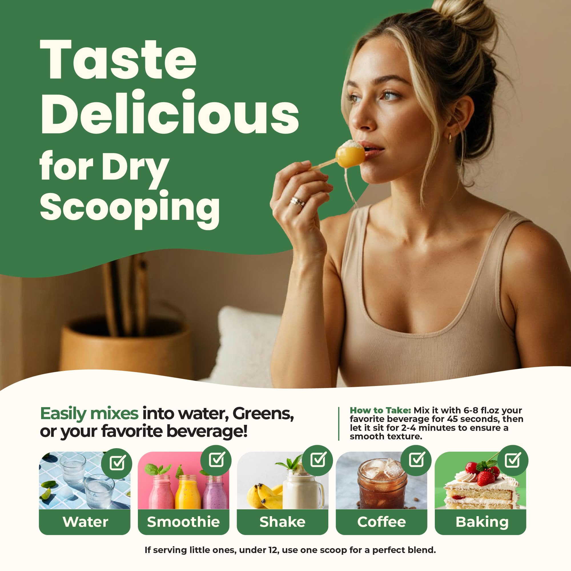 ImmergeHealth.com Colostrum Powder with a measuring scoop