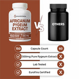 Immortal Herbs Africanum Pygeum Extract Capsules 500mg back label