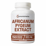 Immortal Herbs Africanum Pygeum Extract Capsules 500mg bottle front view