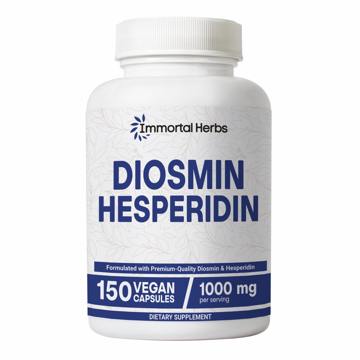 Immortal Herbs Diosmin Hesperidin Complex 1000mg Capsules front view