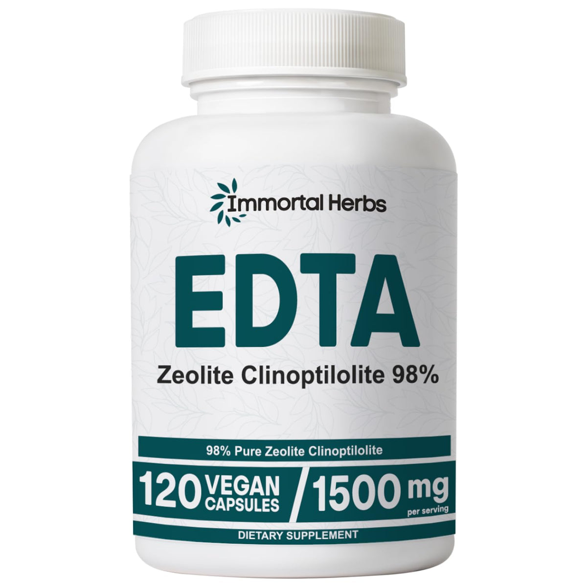 Immortal Herbs EDTA Capsules 1500mg front view of packaging