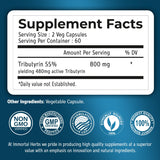 Immortal Herbs Tributyrin Supplement 800mg back view