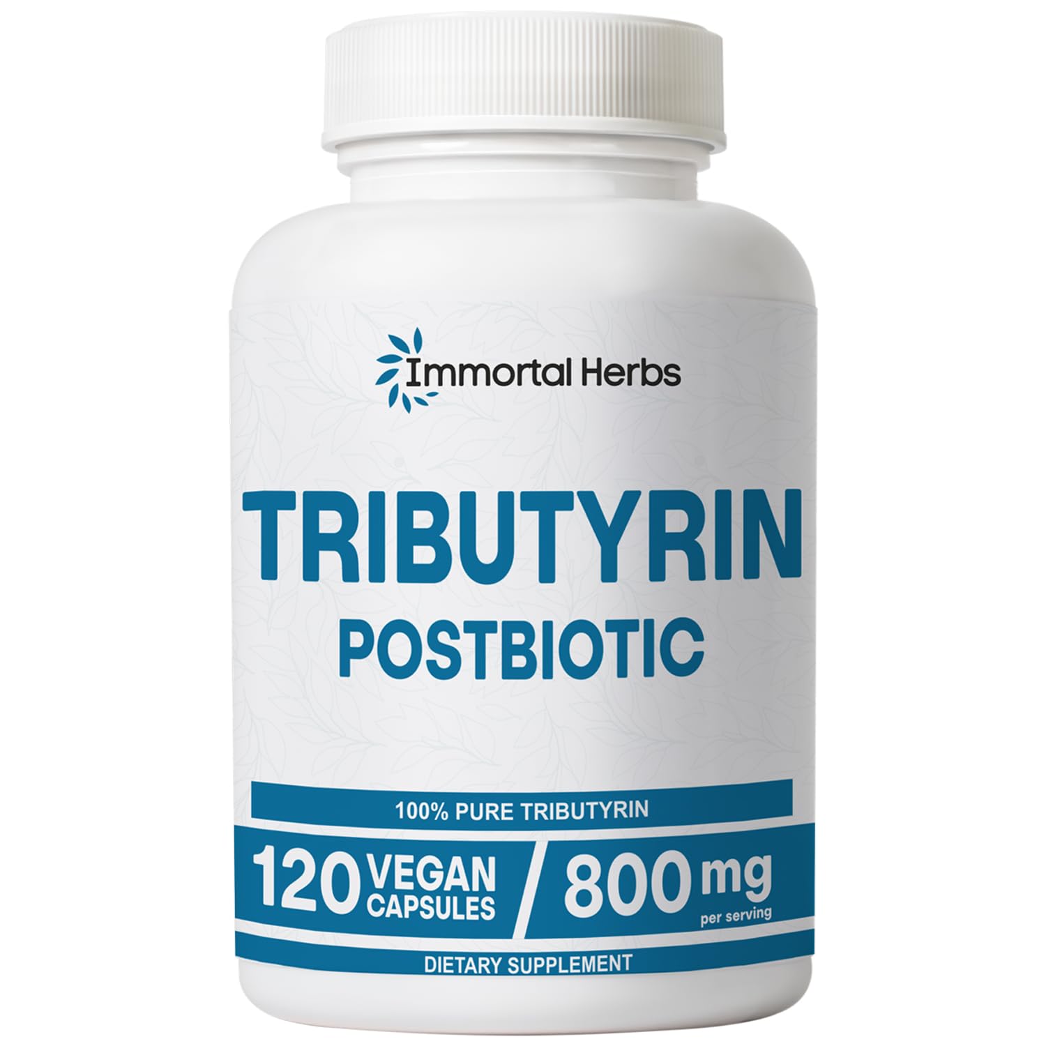 Immortal Herbs Tributyrin Supplement 800mg front view
