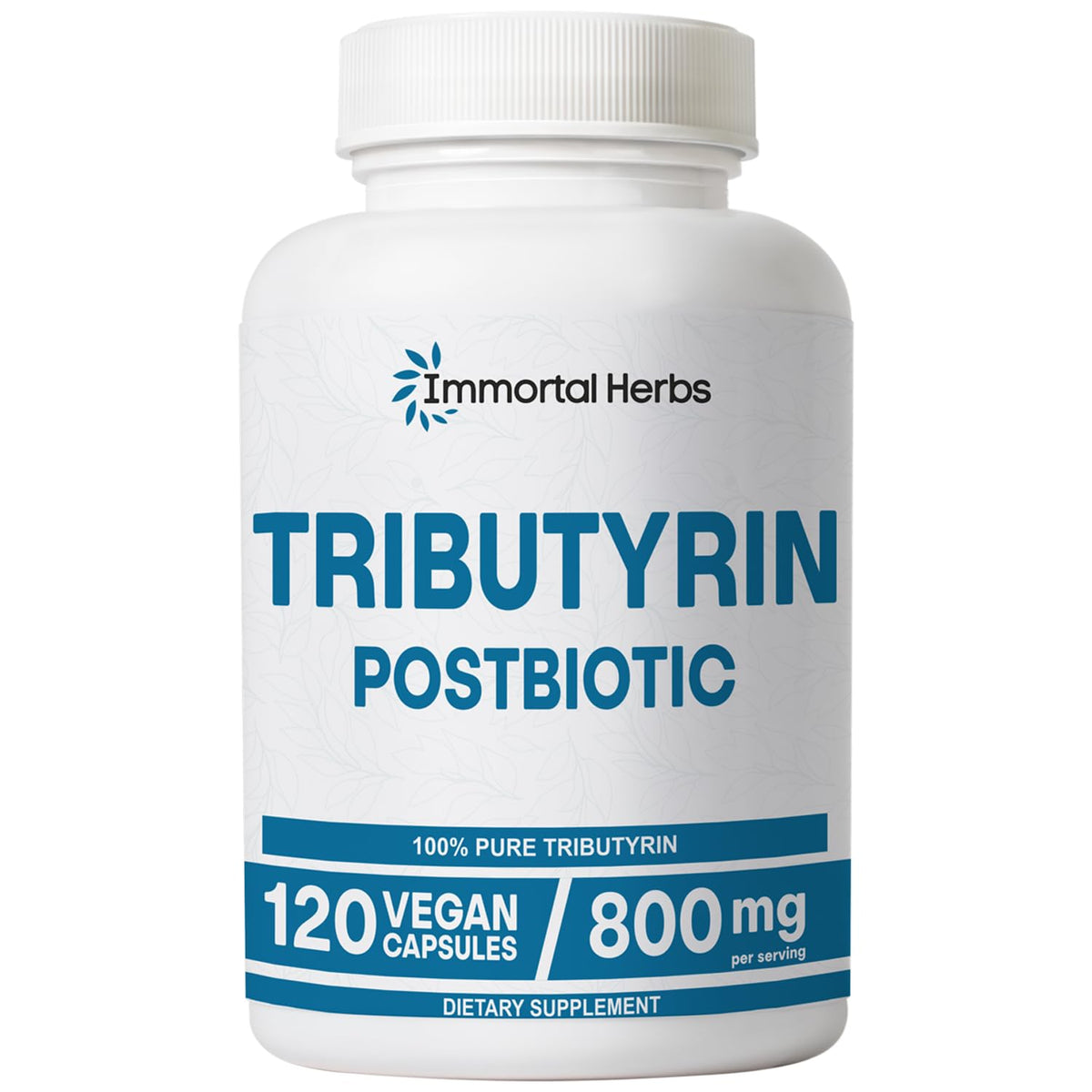 Immortal Herbs Tributyrin Supplement 800mg front view