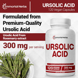 Immortal Herbs Ursolic Acid 300mg Capsules side view