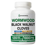 Immortal Herbs Wormwood Black Walnut Clove Cleanse bottle front view