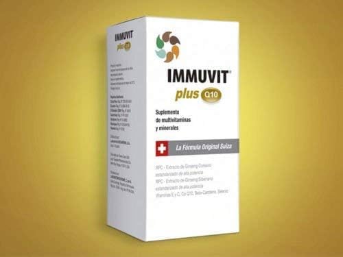 IMMUVIT-PLUS-Q10- Multivitamin Gel Capsules packaging side view