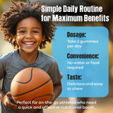 IMPACT Kids & Teens Multivitamin Gummies natural blueberry flavour