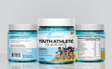 IMPACT Kids & Teens Multivitamin Gummies with fruit background