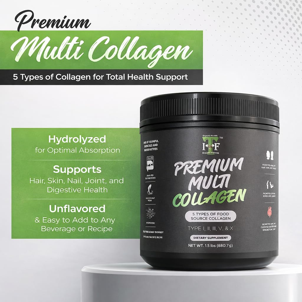 Impact Total Fitness Multi Collagen Protein Powder packaging