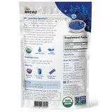Incas Organic Blue Spirulina Powder packaging side view