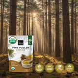Incas Organic Pine Pollen Powder in a smoothie bowl