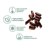 Incas Pumpkin Seed Oil Softgels label close-up