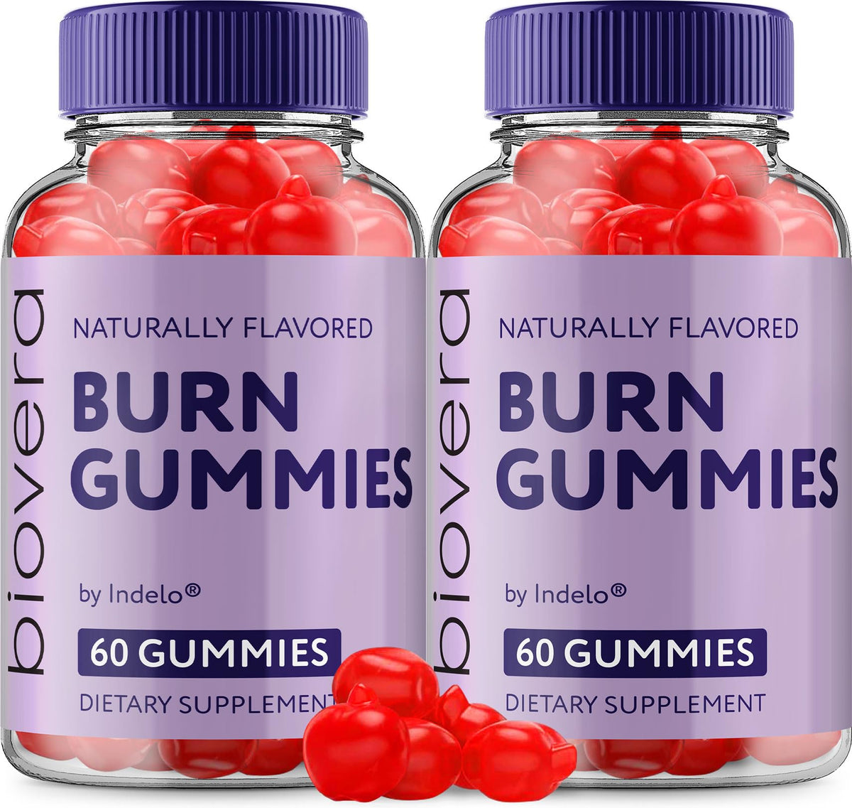 Indelo BioVeraBurn ACV Gummies front view with packaging